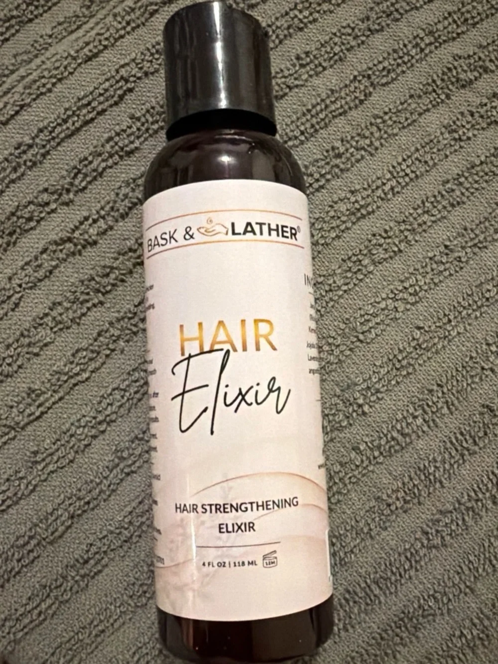 Bask & Lather Hair Elixir - Strengthening Hair Elixir Jamaican Black Castor OiL